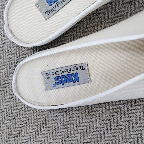 Vintage Canvas Keds 80s 90s Slides Flats Mules - Picture 3 of 7
